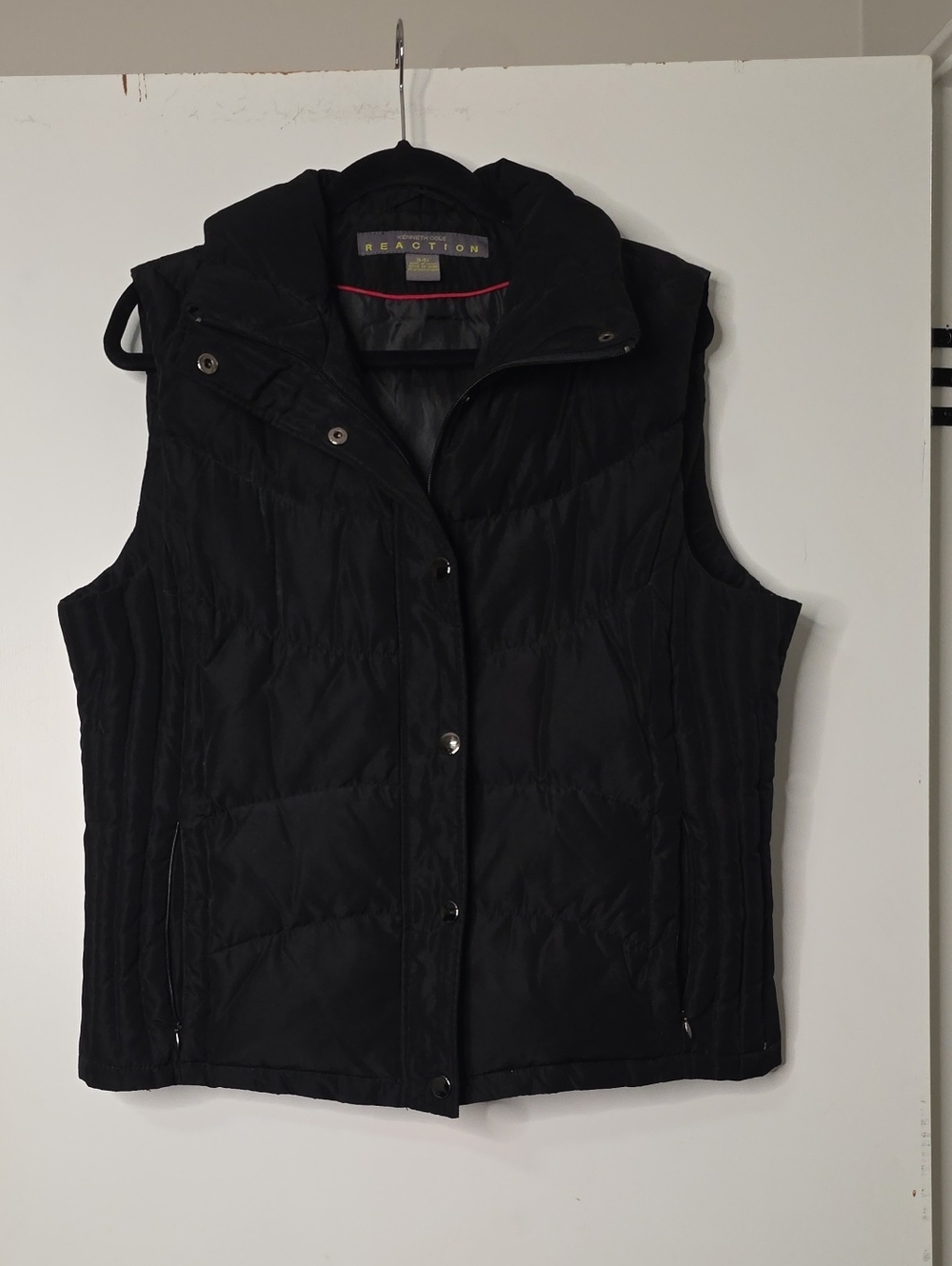 Kenneth Cole Reaction Quilted Black Insulated Vest